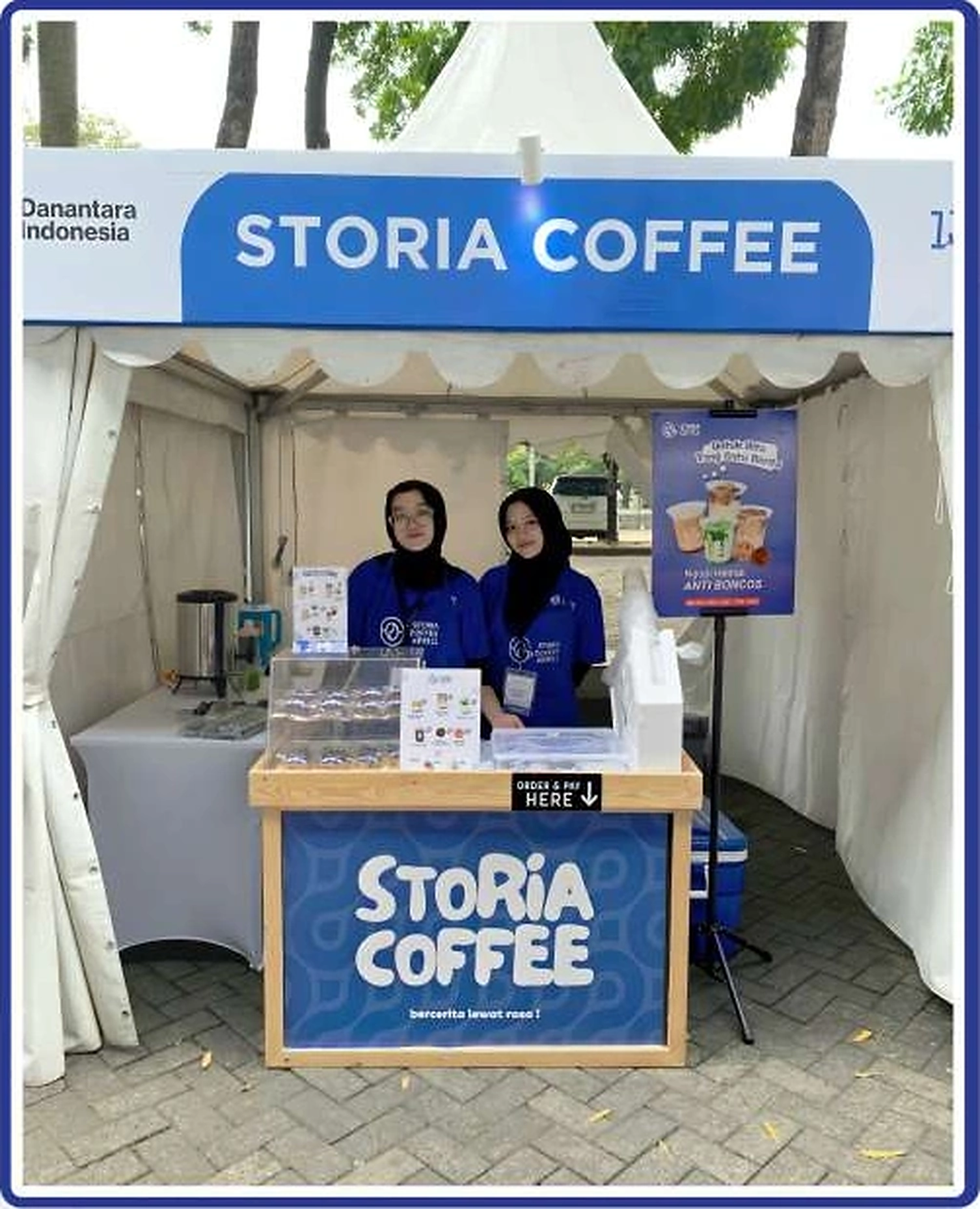Booth Storia di tenda festival